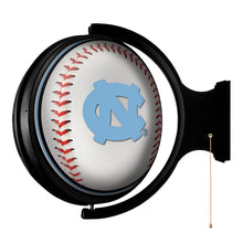 Load image into Gallery viewer, North Carolina Tar Heels: Baseball - Rotating Lighted Wall Sign - The Fan-Brand