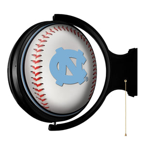 North Carolina Tar Heels: Baseball - Rotating Lighted Wall Sign - The Fan-Brand