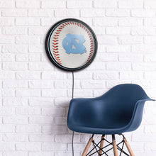 Load image into Gallery viewer, North Carolina Tar Heels: Baseball - Slimline Lighted Wall Sign - The Fan-Brand