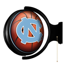 Load image into Gallery viewer, North Carolina Tar Heels: Basketball - Original Round Rotating Lighted Wall Sign - The Fan-Brand