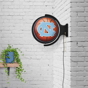 North Carolina Tar Heels: Basketball - Original Round Rotating Lighted Wall Sign - The Fan-Brand