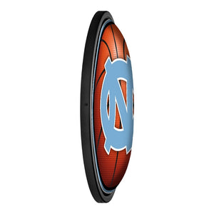 North Carolina Tar Heels: Basketball - Round Slimline Lighted Wall Sign - The Fan-Brand