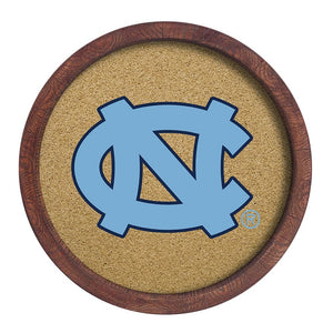 North Carolina Tar Heels: "Faux" Barrel Framed Cork Board - The Fan-Brand