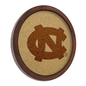 North Carolina Tar Heels: "Faux" Barrel Framed Cork Board - The Fan-Brand