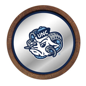 North Carolina Tar Heels: Mascot - "Faux" Barrel Top Mirrored Wall Sign - The Fan-Brand