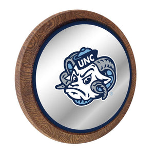 North Carolina Tar Heels: Mascot - "Faux" Barrel Top Mirrored Wall Sign - The Fan-Brand