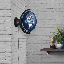 Load image into Gallery viewer, North Carolina Tar Heels: Mascot - Original Oval Rotating Lighted Wall Sign - The Fan-Brand