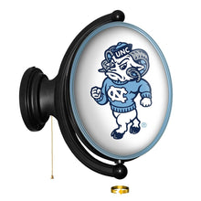 Load image into Gallery viewer, North Carolina Tar Heels: Mascot - Original Oval Rotating Lighted Wall Sign - The Fan-Brand