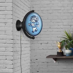 North Carolina Tar Heels: Mascot - Original Oval Rotating Lighted Wall Sign - The Fan-Brand