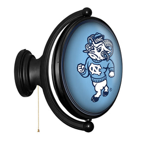 North Carolina Tar Heels: Mascot - Original Oval Rotating Lighted Wall Sign - The Fan-Brand