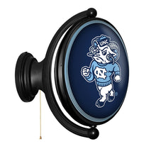 Load image into Gallery viewer, North Carolina Tar Heels: Mascot - Original Oval Rotating Lighted Wall Sign - The Fan-Brand