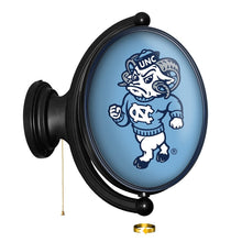 Load image into Gallery viewer, North Carolina Tar Heels: Mascot - Original Oval Rotating Lighted Wall Sign - The Fan-Brand