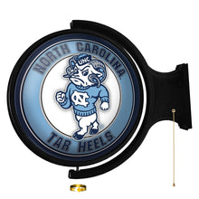 Load image into Gallery viewer, North Carolina Tar Heels: Mascot - Original Round Rotating Lighted Wall Sign - The Fan-Brand