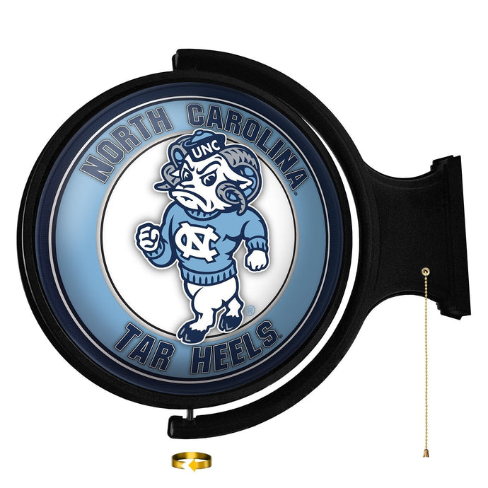 North Carolina Tar Heels: Mascot - Original Round Rotating Lighted Wall Sign - The Fan-Brand