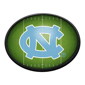 North Carolina Tar Heels: On the 50 - Oval Slimline Lighted Wall Sign - The Fan-Brand