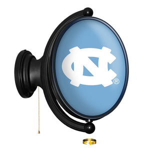 North Carolina Tar Heels: Original Oval Rotating Lighted Wall Sign - The Fan-Brand