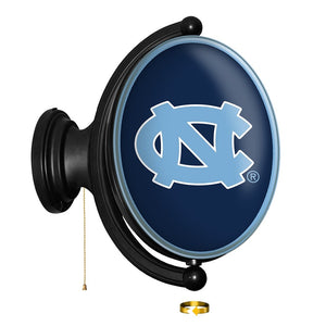 North Carolina Tar Heels: Original Oval Rotating Lighted Wall Sign - The Fan-Brand