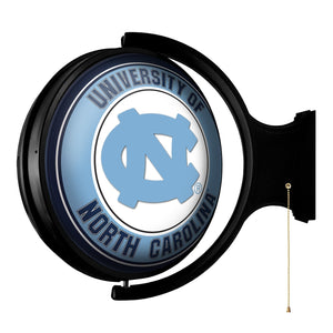 North Carolina Tar Heels: Original Round Rotating Lighted Wall Sign - The Fan-Brand