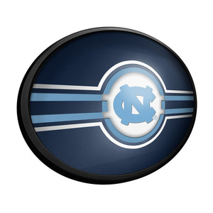 North Carolina Tar Heels: Oval Slimline Lighted Wall Sign - The Fan-Brand