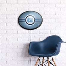 Load image into Gallery viewer, North Carolina Tar Heels: Oval Slimline Lighted Wall Sign - The Fan-Brand