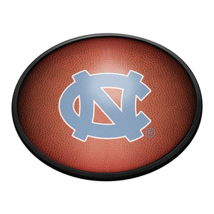 North Carolina Tar Heels: Pigskin - Oval Slimline Lighted Wall Sign - The Fan-Brand