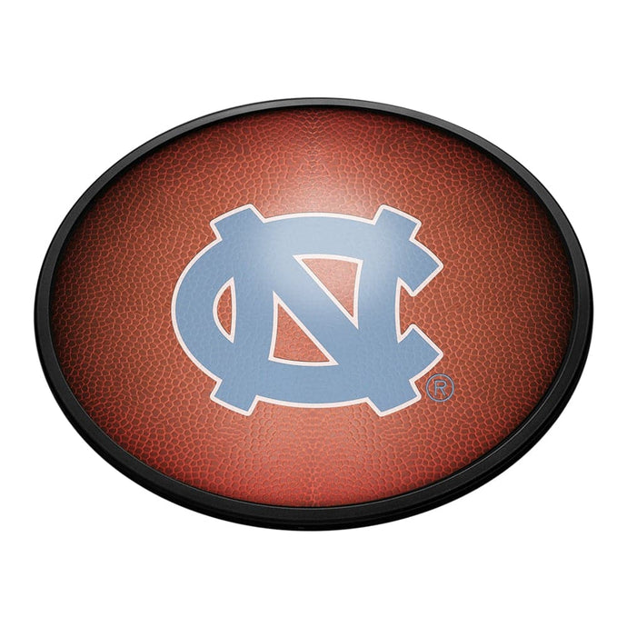 North Carolina Tar Heels: Pigskin - Oval Slimline Lighted Wall Sign - The Fan-Brand