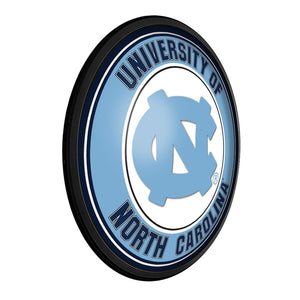 North Carolina Tar Heels: Round Slimline Lighted Wall Sign - The Fan-Brand