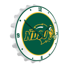 Load image into Gallery viewer, North Dakota State Bison: Bottle Cap Wall Clock - The Fan-Brand