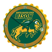 Load image into Gallery viewer, North Dakota State Bison: Charging - Bottle Cap Wall Clock - The Fan-Brand