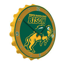 Load image into Gallery viewer, North Dakota State Bison: Charging - Bottle Cap Wall Clock - The Fan-Brand