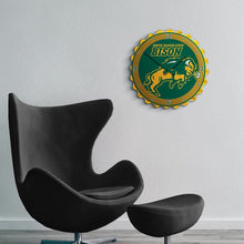 Load image into Gallery viewer, North Dakota State Bison: Charging - Bottle Cap Wall Clock - The Fan-Brand