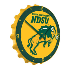 Load image into Gallery viewer, North Dakota State Bison: Charging - Bottle Cap Wall Clock - The Fan-Brand
