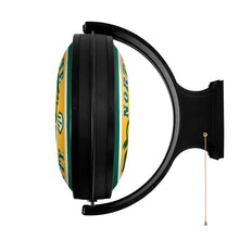 Load image into Gallery viewer, North Dakota State Bison: Charging - Original Round Rotating Lighted Wall Sign - The Fan-Brand