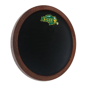 North Dakota State Bison: "Faux" Barrel Top Chalkboard - The Fan-Brand