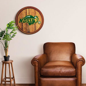 North Dakota State Bison: "Faux" Barrel Top Sign - The Fan-Brand