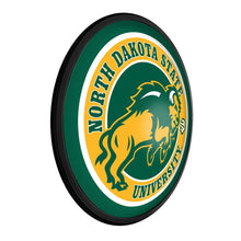 Load image into Gallery viewer, North Dakota State Bison: Round Slimline Lighted Wall Sign - The Fan-Brand