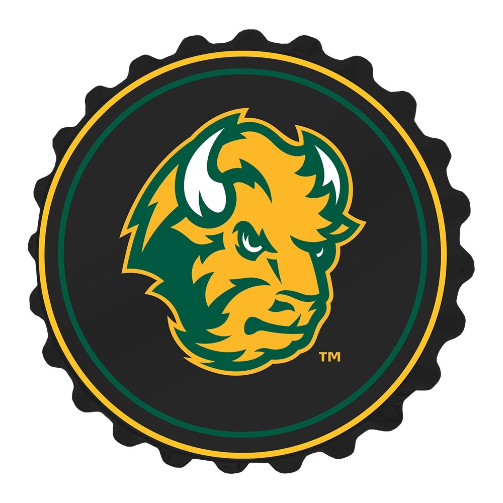 North Dakota State Bison: Thundar - Bottle Cap Wall Sign - The Fan-Brand