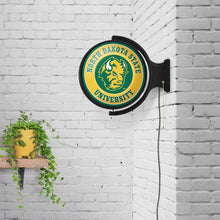 Load image into Gallery viewer, North Dakota State Bison: Thundar - Original Round Rotating Lighted Wall Sign - The Fan-Brand