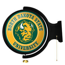 Load image into Gallery viewer, North Dakota State Bison: Thundar - Original Round Rotating Lighted Wall Sign - The Fan-Brand