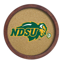 Load image into Gallery viewer, North Dakota State Bisons: &quot;Faux&quot; Barrel Framed Cork Board - The Fan-Brand
