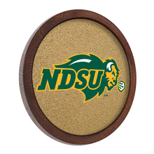 Load image into Gallery viewer, North Dakota State Bisons: &quot;Faux&quot; Barrel Framed Cork Board - The Fan-Brand