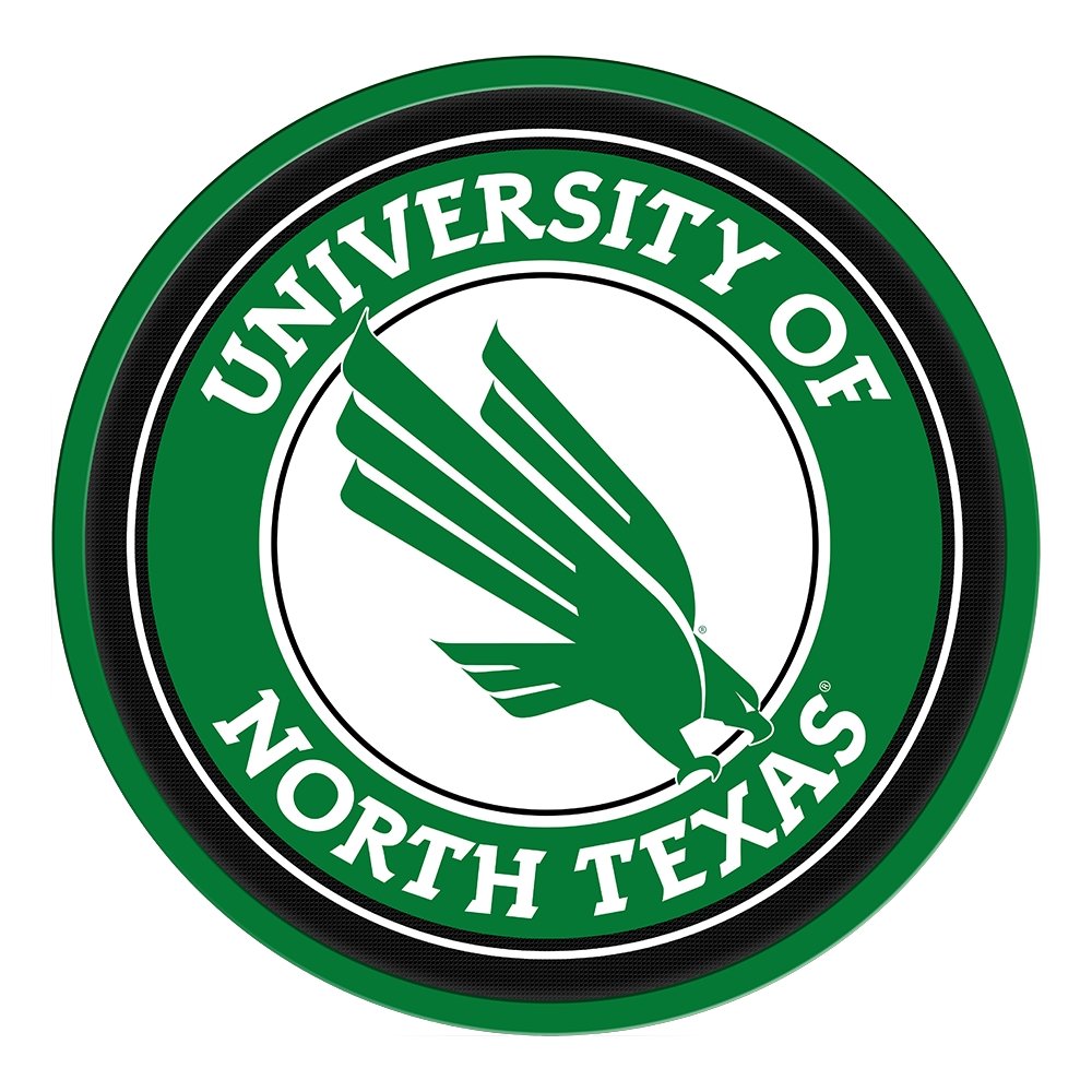 North Texas Mean Green: Modern Disc Wall Sign - The Fan-Brand