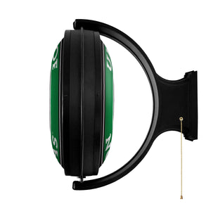 North Texas Mean Green: Original Round Rotating Lighted Wall Sign - The Fan-Brand