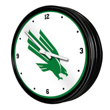Load image into Gallery viewer, North Texas Mean Green: Retro Lighted Wall Clock - The Fan-Brand