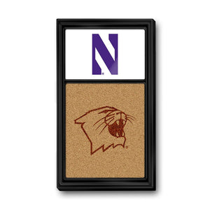 Northwestern Wildcats: Dual Logo - Cork Note Board - The Fan-Brand