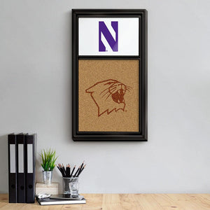 Northwestern Wildcats: Dual Logo - Cork Note Board - The Fan-Brand