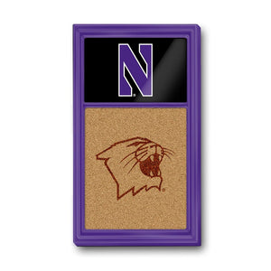 Northwestern Wildcats: Dual Logo - Cork Note Board - The Fan-Brand