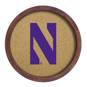 Northwestern Wildcats: "Faux" Barrel Top Cork Note Board - The Fan-Brand