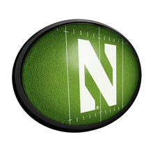 Load image into Gallery viewer, Northwestern Wildcats: On the 50 - Oval Slimline Lighted Wall Sign - The Fan-Brand