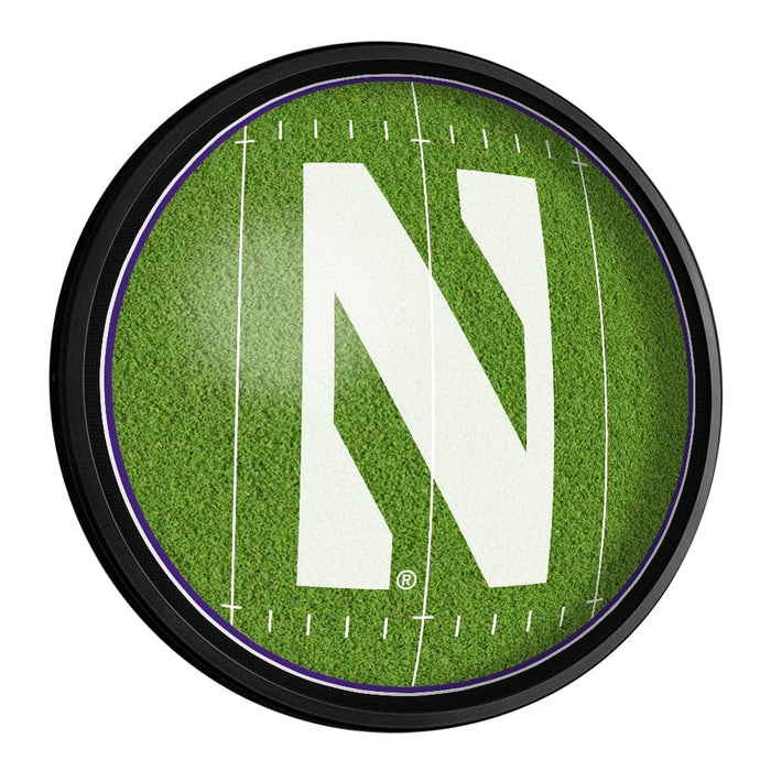 Northwestern Wildcats: On the 50 - Slimline Lighted Wall Sign - The Fan-Brand